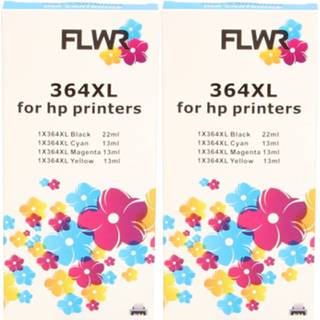 👉 Zwart Flwr Hp 364xl Multipack (2 Sets) En Kleur Cartridge 8719551005434