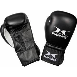 👉 Hammer Boxing Bokshandschoenen Premium Fight - Leer - Zwart - 12 Oz - Leer