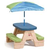 👉 Picknicktafel kinderen Step2 Kinder Playful Picnic Met Parasol 94 Cm 733538841899
