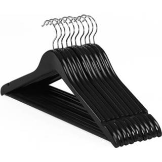 👉 Kledinghanger houten metalen Kledinghangers Met Haak & Broeklat - Kledingrek Kapstok Jas Broek Hanger 8719497898817