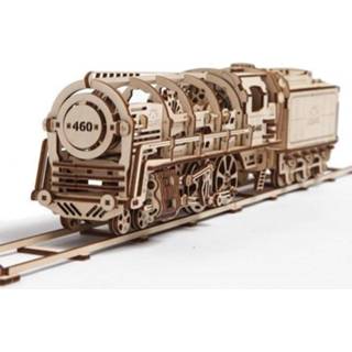 👉 Houten hout Ugears Modelbouw - Locomotief Met Tender 4820184120235