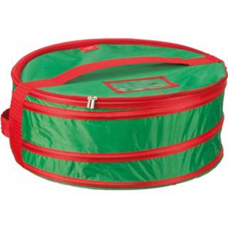 👉 Kersttas groen rood Voor Kleine Kerstkrans - Groen/rood 8711112537002