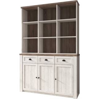 👉 Buffetkast wit eiken Meubella - Parello 3 130 Cm 8719497242375