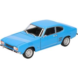 👉 Modelauto blauw metaal Ford Capri 1969 17,5 Cm - Speelgoed Auto Schaalmodel 8720147289756
