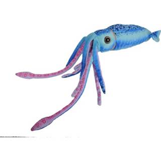 👉 Knuffel blauwe pluche polyester blauw kinderen Octopus/inktvis 38 Cm - Octopussen Zeedieren Knuffels Speelgoed Voor 8719538989306