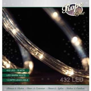 👉 Kerstverlichting wit kunststof Lichtslang 432 Lampjes Warm 18 Mtr - Voor Binnen En Buiten Gebruik 8720147589382