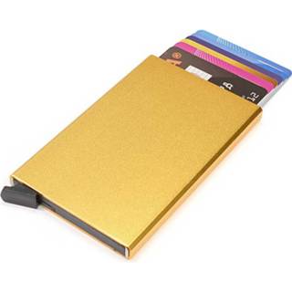 👉 Hardcase aluminium goud goudkleurig Figuretta Rfid Cardprotector 8718144651119