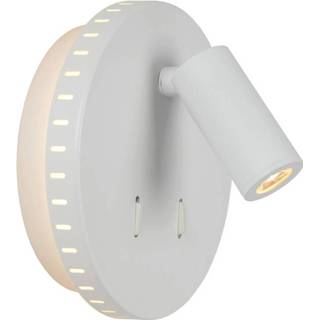 👉 Wandlamp wit metaal Lucide Bentjer Led 6w+3w 3000k 5411212791658