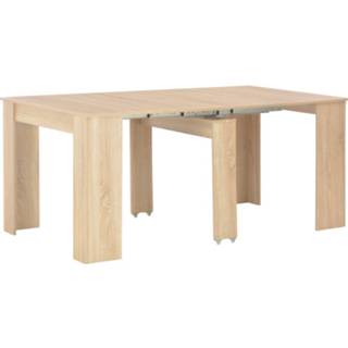 👉 Eettafel bruin Vidaxl Verlengbaar 175x90x75 Cm Sonoma Eikenkleurig 8719883592701