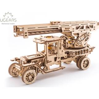 👉 Houten hout Ugears Modelbouw - Brandweertruck 4820184120310