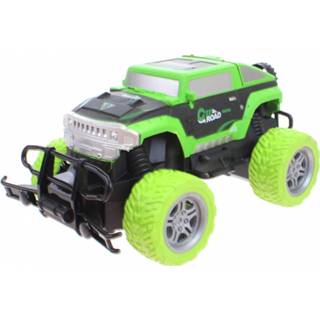 👉 Groen zwart kunststof Toi-toys Rc Jeep 18 Cm Groen/zwart 8719904251457