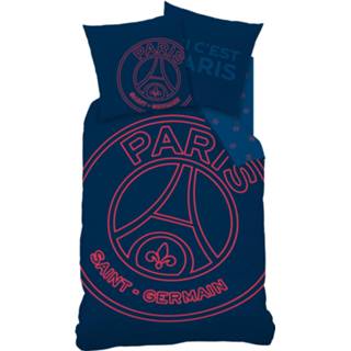 👉 Dekbedovertrek blauw katoen rood Paris Saint Germain Neored - Eenpersoons 140 X 200 Cm 3272760468414