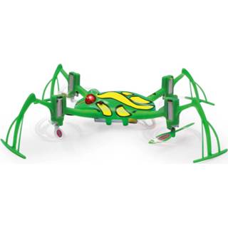 👉 Groen kunststof Jamara Quadrocopter Loony Frog Flyback 2,4 Ghz 18 Cm 4042774423179