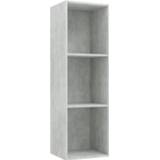 👉 Spaanplaat steigerhout grijs Vidaxl Boekenkast/tv-meubel 36x30x114 Cm Betongrijs 8719883673004