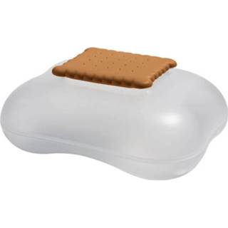 👉 Wit kunststof transparant Alessi - Mary Biscuit Box White 8003299957965