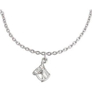 👉 Hanger zilver small Foot Ketting Met Paard 36 Cm 4250695431009
