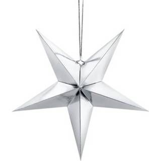 👉 Zilveren 3x Sterren 70 Cm Kerst Decoratie/versiering 8719538804203
