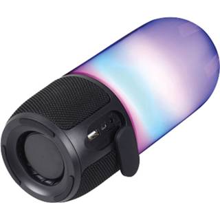 👉 Bluetooth speaker zwart V-tac Vt-7456 Met Rgb Verlichting - 2x 3watt 3800157645157