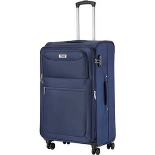 👉 Reiskoffer blauw polyester Travelz Softspinner Tsa - Trolley 80cm En 136 Ltr 8717253617894