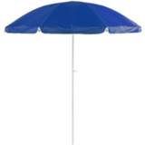 👉 Tuinparasol blauw nylon Verstelbare Strand/tuin Parasol 200 Cm - Uv Bescherming Voordelige Parasols 8720147289329