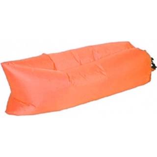 👉 Loungebed oranje Opblaasbaar Loungebed/luchtbed 220 X 70 Cm - Strandbed Lounge Luchtbedden 8720147323368