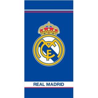👉 Strandlaken blauw katoen Real Madrid Logo - 75 X 150 Cm 3272760465307