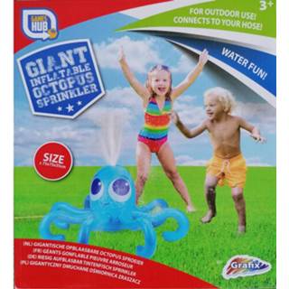 👉 Watersproeier blauw kunststof Games Hub Opblaasbaar Octopus 75 Cm 8719817588190