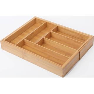 👉 Bestekbak bamboe multikleur Voor Keukenla - 6 Vaks Bestek Organizer Van 90165159323