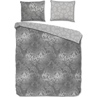 👉 Dekbedovertrek grijs katoen satijn Descanso Sonja - Lits-jumeaux (240x200/220 Cm + 2 Slopen) 8717285171258