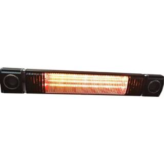 👉 Aluminium zwart Fonteyn Low Glow Heater 2000w Met Muziek 8718734579908