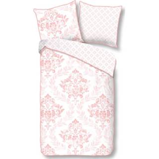 👉 Dekbedovertrek Katoen Satijn roze Descanso Zoja 155x220 Cm 8717285159331