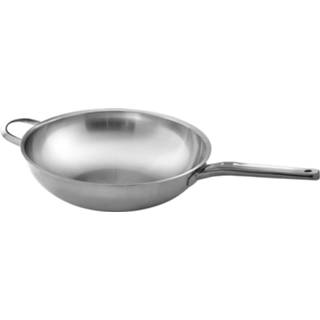 👉 RVS aluminium wit Wok - 32 Cm Cookai 8719689914899