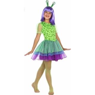 👉 Alien kostuum polyester multikleur meisjes Neon / Verkleedpak Voor - Sciencefiction 104 (3-4 Jaar) 8719538231795