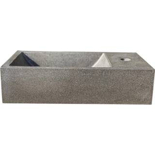 👉 Fontein zwart bruin beton 4goodz Polybeton Zwart/bruin Terrazzo - 40x22x15 Cm 7436939147128