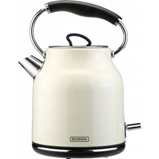 👉 Waterkoker beige Bourgini Nostalgic Deluxe Crème - 1,7 Liter 8719325147001