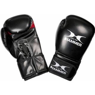 👉 Hammer Boxing Bokshandschoenen X-shock - Pu - Zwart/rood - 12 Oz - Pu