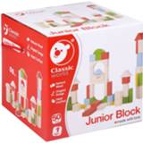 👉 Houten blok karton geel Classic World Blokken Junior, 50dlg 6927049000669