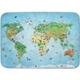 👉 Speelkleed polyester blauw Achoka Around The World 130 X 180 Cm 12,6 Mm 5414869860333