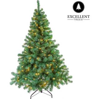 👉 Kerstboom donkergroen PVC groen Excellent Trees® Led Stavanger Green 120 Cm Met Verlichting - Luxe Uitvoering 160 Lampjes 8719323084254