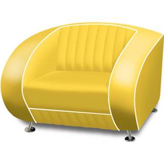 👉 Retro fauteuil geel Bel Air Sf-01 8719747282595