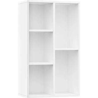 Boekenkast wit steigerhout Vidaxl Boekenkast/dressoir 45x25x80 Cm Spaanplaat 8719883673233