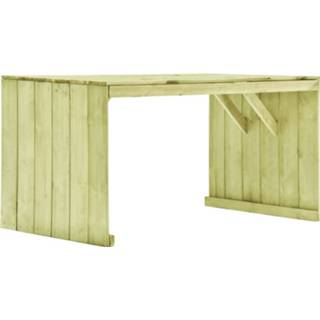 Vidaxl Tuintafel 150 Geïmpregneerd grenenhout hout groen Terrastafel grenenhout hout groen Vidaxl Tuintafel 150x87x80 Cm Geïmpregneerd 8719883805160