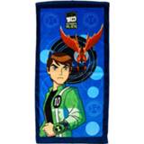 Badlaken blauw katoen Ben 10 Blauw/donkerblauw Junior 70 X 140 Cm 5204679604834