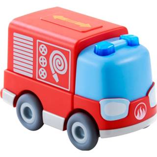 👉 Rood kunststof Haba Kullerbü Speelbaan Brandweerauto 4010168244334