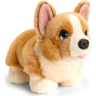 👉 Knuffel pluche polyester bruin kinderen Keel Toys Corgi Hondje 32 Cm - Honden Knuffeldieren Speelgoed Voor Kind 8720147879339