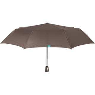 👉 Bruin polyester Perletti Mini-paraplu Automatisch 98 Cm Fiberglas 8719817635467