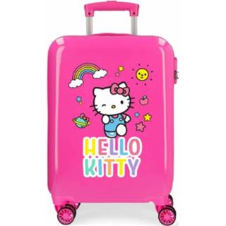 👉 Kinderkoffer roze multikleur kinderen Hello Kitty Abs 55 Cm Twister Pink 8435578345918