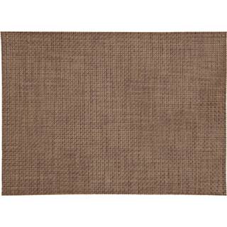 👉 Placemat bruin kunststof 8x Stuks Placemats Jute Geweven/gevlochten 45 X 30 Cm - Placemats/onderleggers Tafeldecoratie Tafel Dekken 8720276217736