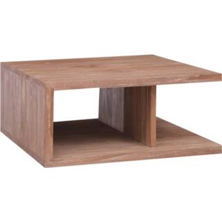 👉 Salontafel teakhout hout bruin Vidaxl 70x70x30 Cm Massief 8719883824741