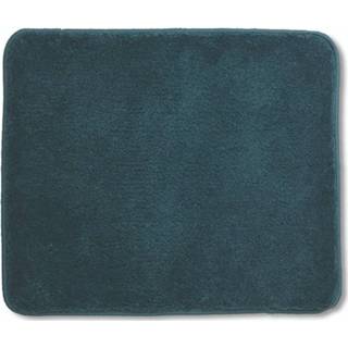 👉 Badmat polyester klein blauw Livana - Petrol Kela 4025457240102